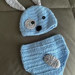Newborn unbranded head and diaper cover